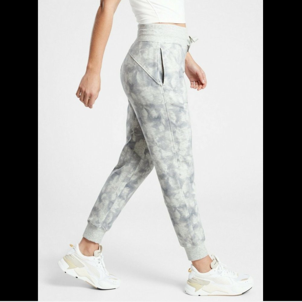 Athleta Serene Light Gray Drawstring Waistband Ba… - image 2